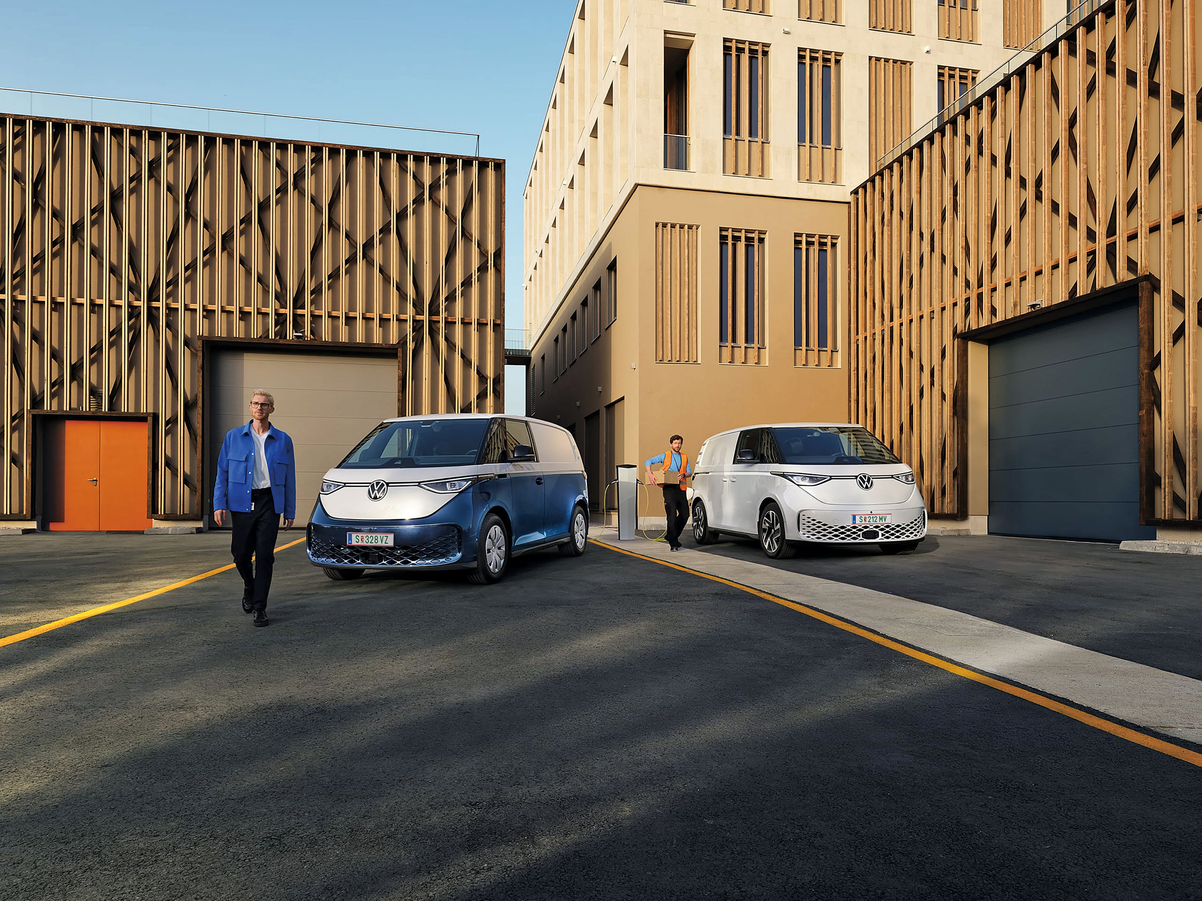 Modelul VW ID. Buzz Cargo se încarcă.
