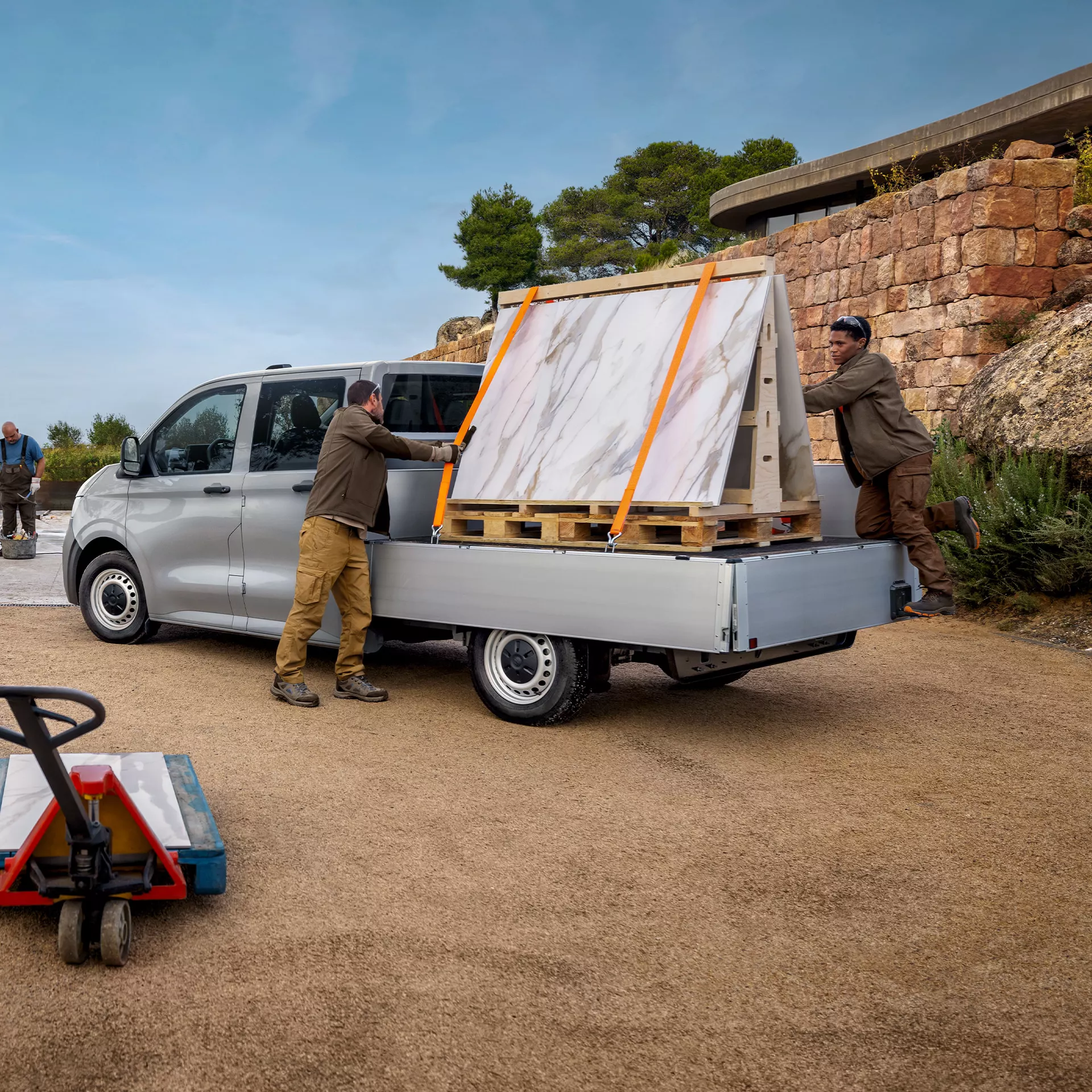 VW Transporter Pritsche Ladungssicherung
