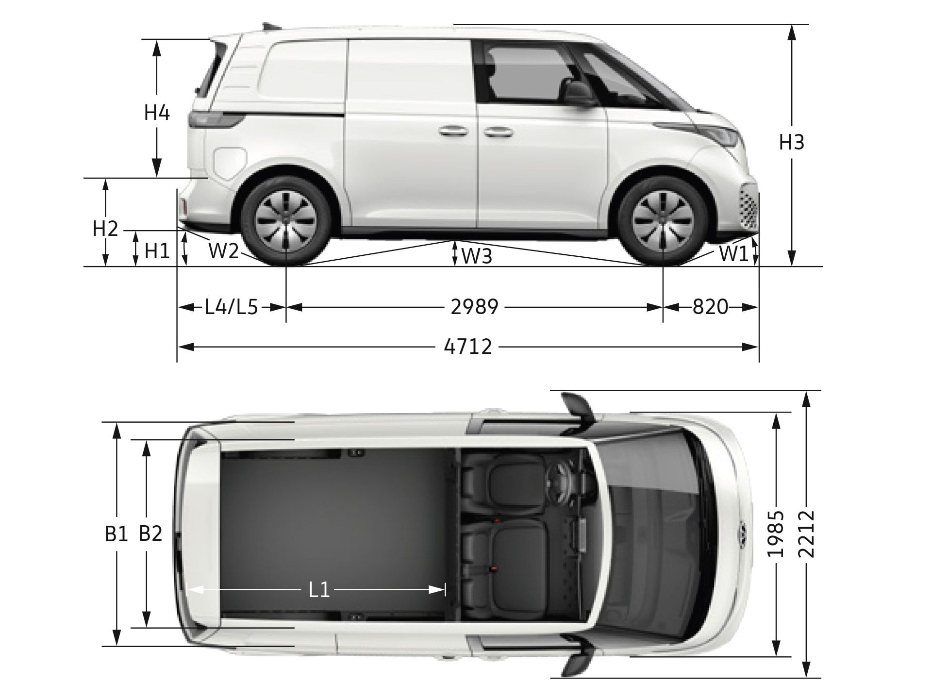 Der neue VW Multivan T7 Abmessungen