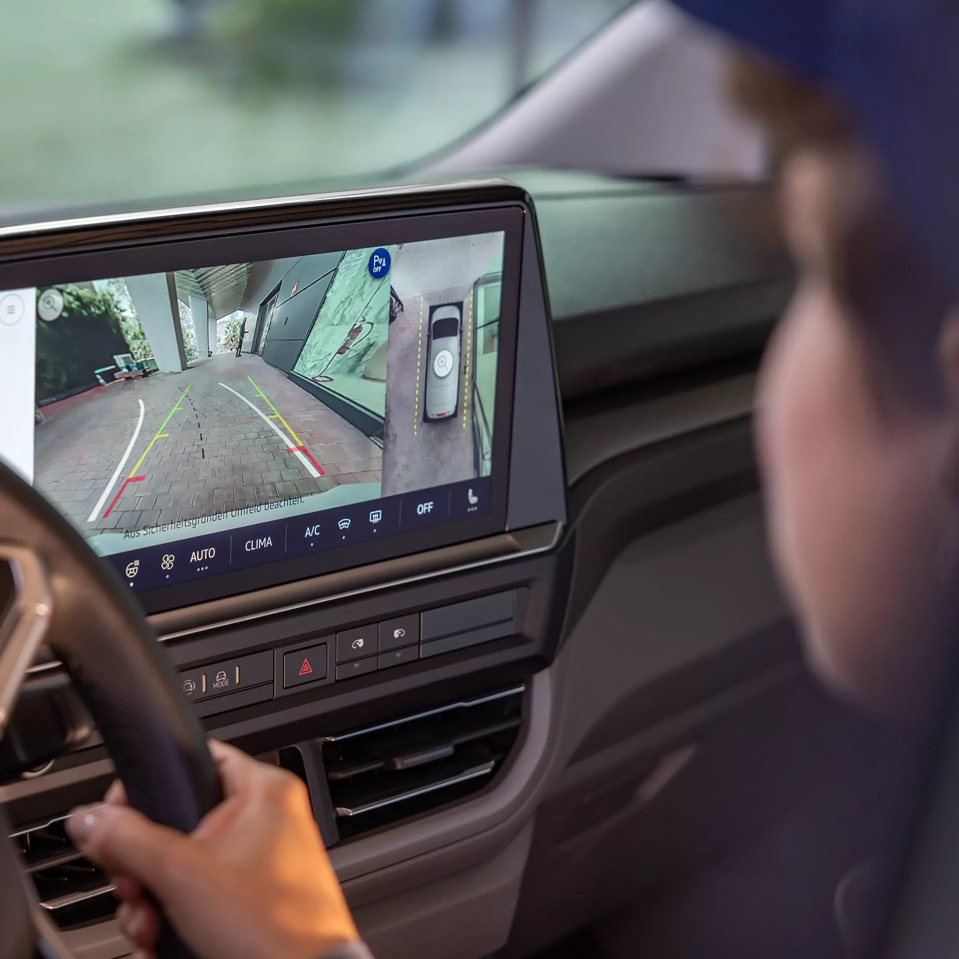 Rückfahrkamera des neuen VW Transporters