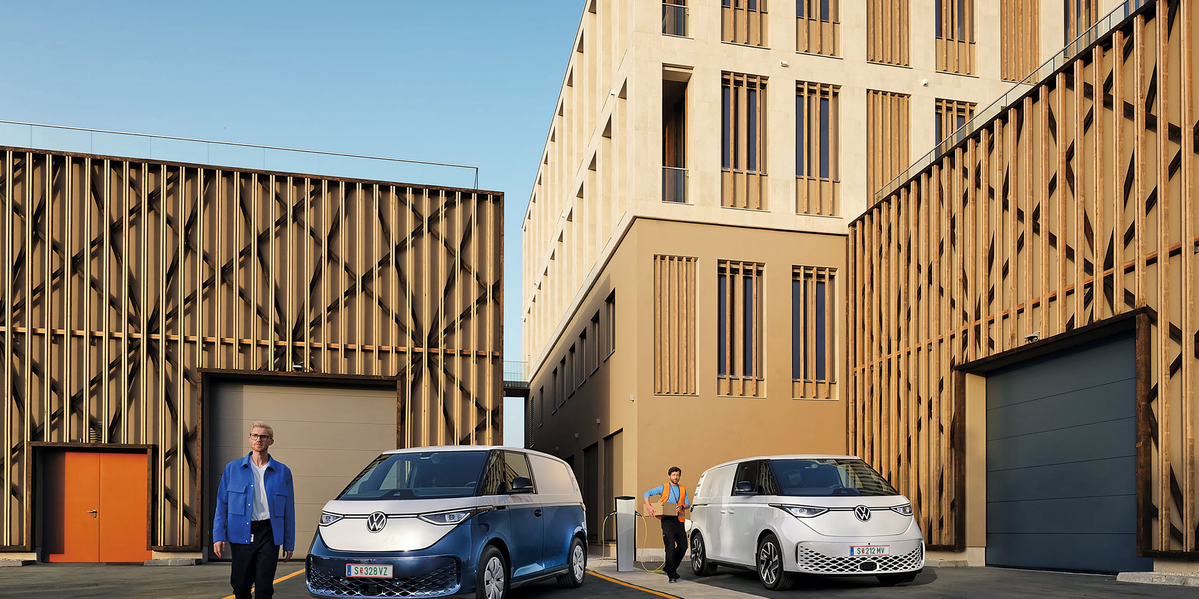 Modelul VW ID. Buzz Cargo se încarcă.